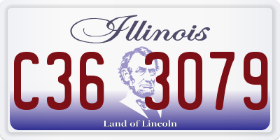 IL license plate C363079