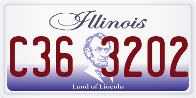 IL license plate C363202