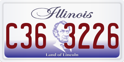 IL license plate C363226