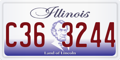 IL license plate C363244