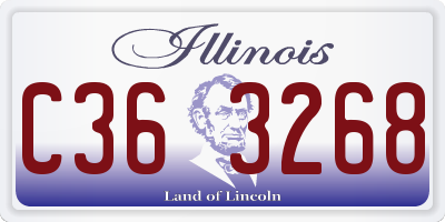 IL license plate C363268