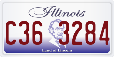 IL license plate C363284