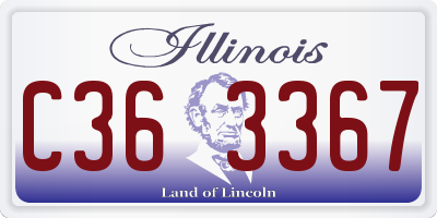 IL license plate C363367