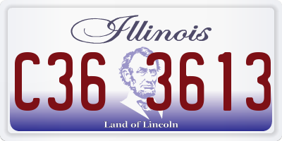 IL license plate C363613