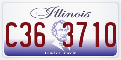 IL license plate C363710