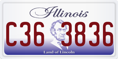 IL license plate C363836