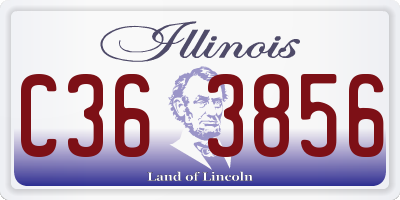 IL license plate C363856