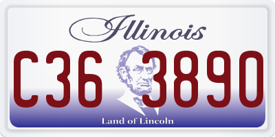 IL license plate C363890