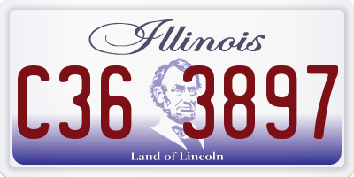 IL license plate C363897