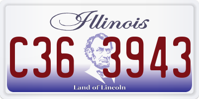 IL license plate C363943
