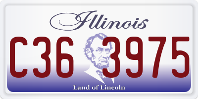 IL license plate C363975