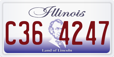 IL license plate C364247