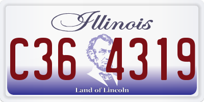 IL license plate C364319