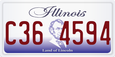 IL license plate C364594