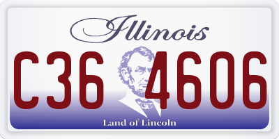 IL license plate C364606