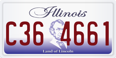 IL license plate C364661