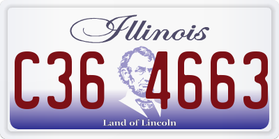 IL license plate C364663