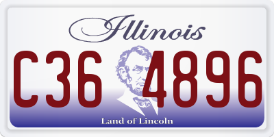 IL license plate C364896