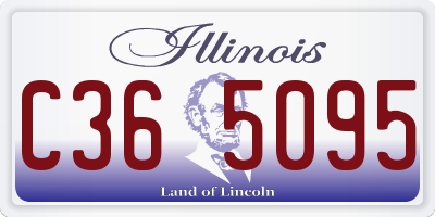 IL license plate C365095