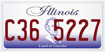 IL license plate C365227