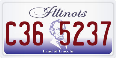 IL license plate C365237
