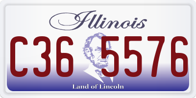 IL license plate C365576
