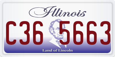 IL license plate C365663