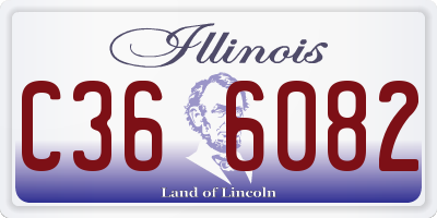 IL license plate C366082