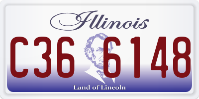 IL license plate C366148