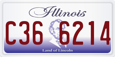 IL license plate C366214