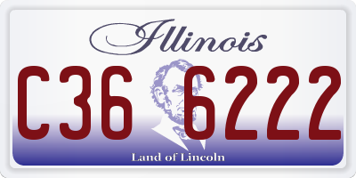 IL license plate C366222