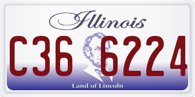 IL license plate C366224