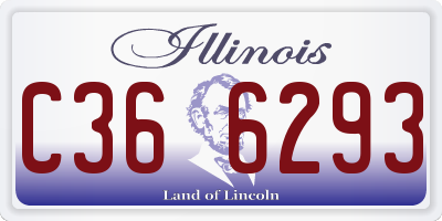 IL license plate C366293