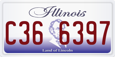 IL license plate C366397