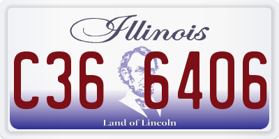 IL license plate C366406