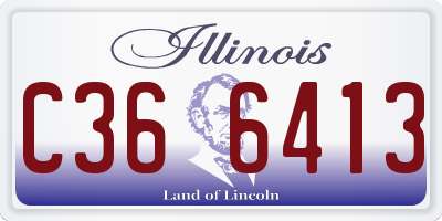 IL license plate C366413