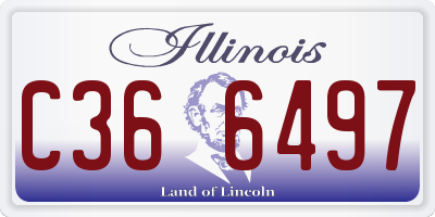 IL license plate C366497