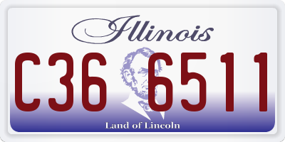 IL license plate C366511