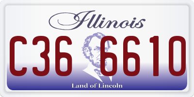 IL license plate C366610