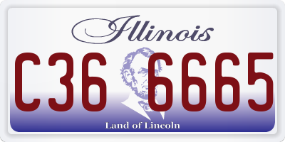 IL license plate C366665