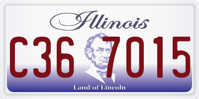 IL license plate C367015