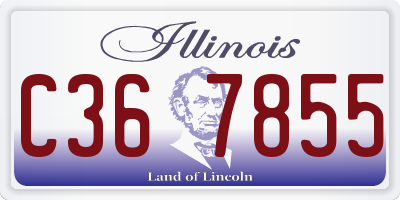 IL license plate C367855