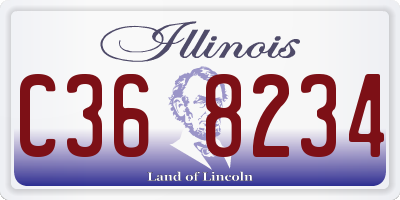 IL license plate C368234