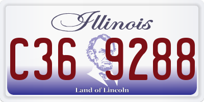 IL license plate C369288