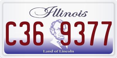IL license plate C369377