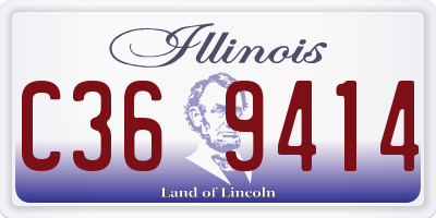 IL license plate C369414