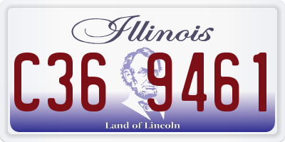 IL license plate C369461