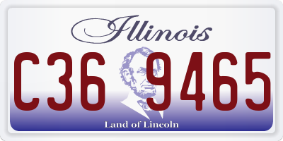 IL license plate C369465