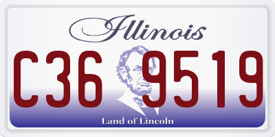IL license plate C369519
