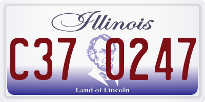 IL license plate C370247